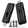 Aceele HDMI Wireless Trasmettitore e Ricevitore, Decodifica 4K Uscita 1080P, Extender HDMI Wireless con Display LED, Portata 165FT/50M, 2,4 G e 5G Streaming Video/Audio/File da Laptop, PC a Monitor/TV