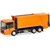 herpa Modellino auto Mercedes-Benz Econic autocarro raccolta rifiuti FAUN VARIOPRESS, miniatura scala 1:87, pezzo da collezione, Made in Germany, modello in plastica, colore: arancione comunale