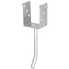 Alberts 214067 Supporto per palo a U, da avvitare o da inserire nel calcestruzzo, zincato a caldo, larghezza netta 81 mm