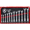 BGS Do it yourself Kraftmann, 30002, Cricchetto combinazione set di chiavi, 12 pezzi