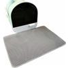 RUILBJM Tappetino Gatto Tappetino Per Lettiera Mat Gatti Grandi Fori Impermeabile Doppio Strato Cat Litter Mat Lettiera Gatto A Nido D'Ape Gattino Semplice Colore Unito Pet Rug (Grigio,30x30 cm)