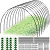 Jiahuade Archi per Tunnel Orto,Archi per Serre a Tunnel,Telaio per Serra Orto,Strutture per Serre a Tunnel,Pneumatici per Serra,Cerchi da Giardino per Serra,Archi per Serra da Giardino (18Pcs)