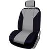 +PWR Car Parts Coprisedile anteriore universale Torino Grigio e Nero. Compatibile con l'airbag. Completo per 1 sedile. Realizzato in poliestere di alta qualità.