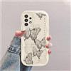 hdqICase Farfalla Custodia Onda Silicone Morbido Compatibile con Samsung Galaxy A33 5G Bianco Cover