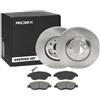 RIDEX 3405B1538 Kit dischi e pastiglie Assale anteriore senza viti/bulloni ventilazione interna