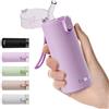 Exllena Borraccia Piccolo con Cannuccia 150ml, Bevi con Una Sola Mano, Thermos Piccolo A Tenuta Stagna - Doppia Parete Inox, Ideale per Caffè, Palestra e Viaggi (Lilla Chiaro)