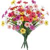 N&T NIETING Fiori Artificiali per Esterni, 6 Fasci Resistente ai Raggi UV, Fiori Finti in Plastica Sintetica per Madre, Piante Decorative in Massa per Giardino, Veranda, Decorazione Esterna (Colore