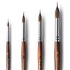 Fuumuui Pennelli Liner Acquerello Professionali - Set di 4 Pennelli da Artista con Serbatoio per Colore e Punta Migliore per Pittura ad Acquarello, Colori acrilici liquidi | Liner Watercolour Brushes