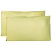 FARFALLAROSSA Coppia di Federe 100% Puro Cotone, Set di 2 Tessuti per Cuscino Letto, Chiusura a Busta, Tinta Unita, Misura Standard 50x80 CM