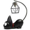 HLZK Resina creativa Kiki Cat Animal Night Light, Ornamenti Decorazione per la casa Regalo Piccola lampada da vivaio per gatti Respirazione LED Night Lamp