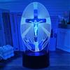 Gemi Gesù Croce Luce Notturna, Croce Lampada 3D LED con Telecomando + Touch 16 Variazioni di Colore + Timer, Regali Comunione Maschio per Ragazza Ragazzo Bambino 6 7 8 9 10 11 12 Anni Maschio