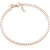 Louis Ciocchetti dal 1887 Bracciale Tennis Argento Rosato 925 con Zirconi 5A, Gioiello Elegante Regolabile Donna, Idea Regalo Raffinata con Packaging Lusso, Qualità Made in Italy