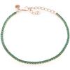 Louis Ciocchetti dal 1887 Bracciale Tennis Argento Rosato 925 con Zirconi 5A, Gioiello Elegante Regolabile Donna, Idea Regalo Raffinata con Packaging Lusso, Qualità Made in Italy