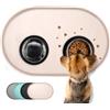 Conlun Tappetino Ciotola Cane, Ovale Tappetino Ciotole Gatto con Bordi Rialzati di 1,2 cm per Contenimento Degli Schizzi, Tappetino Silicone per Animali Domestici Senza BPA, Sottociotola per Cani