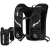VHUTOU Gilet Running Uomo 180g, Zaino da Corsa 10 Tasche, Gilet da Corsa Larghezza e Altezza della Fascia Toracica Regolabile, Zaino Trail Strisce Riflettenti, Fischietti, Running Vest per Maratona