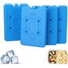 Giutsaull Ghiaccio per Borsa per Frigo, Borsa Refrigerante, 200ml Mini Mattonelle Refrigeranti, Elementi Refrigeranti, Freeze Board, per Il congelamento, Mantenere Gli alimen freschi, 4 Pezzi