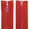 Aerzetix - C63872 - Set di 10 Cerniere Lampo iniettate N°3 50cm separabili - tiretto Decorativo - cursore in Metallo - Colore Rosso - Rete Scorrevole Cucito Abbigliamento merceria Giacca
