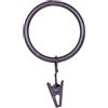 Kenney Anelli a clip per aste per tende da 1,5 a 1,9 cm di diametro, bronzo lucidato a olio, confezione da 14