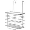 Relaxdays Cestino Portaoggetti da Doccia, Set da 3, Cestello Sospeso, in Plastica Porta Shampoo, Bagnoschiuma, Grigio, 31 x 28 x 12 cm