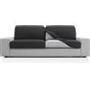 FAVERTI® Copridivano super elastico con misure tra 50-85 cm per 45-70 cm e 10-20 cm di altezza | Modello NOVELE | Fodera per seduta o schienale di poltrona o divano grigio scuro