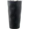 DRW Vaso da Tavolo a Forma di Bicchiere in Ceramica in Nero, Medidas: 14x14x28cm