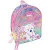 Tinta Unita Mini Zainetto TintaUnita Young Glamour glitter rosa mini zaino scuola asilo doppio scomparto ciusura a zip