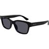 Gucci Gg1716s Occhiali da Sole, Nero-Nero-Grigio, 58 Uomo