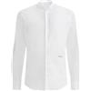 Alviero Martini Camicia Manica Lunga Coreana Slim Fit con Toppe 24EU11332UE42 44 Bianco