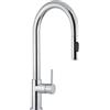 SCHOCK | Miscelatore Aquarain Monocomando Canna Alta Curvata con Doccetta Estraibile Doppio Getto, Cromato, h445
