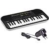 MusicalStore2005 SA-51 Mini Tastiera 32 Tasti: Tastiera Digitale Portatile e Leggera per Bambini, Compatibile con Cuffie - MusicalStore2005 (Tastiera SA-51 con Alimentatore, Nero/Grigio Chiaro)