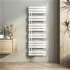 Heilmetz Termosifoni Moderni 1385x500mm Termoarredo Bagno Interasse 50 Radiatore Scaldasalviette Da Parete G1/2, Vertical, Scaldasalviette Bagno Termosifone Acciaio, Bianco