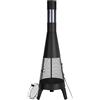VEVOR Chiminea ad Alta Tolleranza 508 mm Braciere a Legna da Esterno, Camino Conico per Barbecue e Riscaldamento, con Griglia a Maglie, Coperchio Antiruggine per Camino, per Patio, Giardino, Cortile