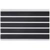 PANA® Zerbino in alluminio - Catturasporco - Einlage - 39 x 60 cm - Nero | Zerbino con spazzole in feltro agugliato - Per interni ed esterni - Telaio robustoo in alluminio - Zerbino catturasporco
