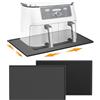 HAFOEEP Tappetino resistente al calore per friggitrice ad aria, 48x30cm Tappetino in Silicone per piano cucina e elettrodomestici, Facile da spostare e pulire, per Ninja Cosori Airfryer Macchine da Caffè