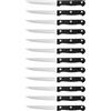AURMOO Set di 12 Coltelli da Bistecca, Set di Coltelli da Carne, Affilata Coltelli da Bistecca, Sets Coltello Bistecca, Coltelli da Cucina in Acciaio Inossidabile, Coltellos da Tavola Seghettat.