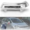 WISGOL Indicatore di direzione per Volkswagen VW GTI, Golf 5/6 Wagon/Plus, Sharan, Eos, JT III, Passat; Seat Alhambra; SKODA Superb con marcatura E, indicatori di direzione laterali, indicatore di
