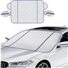 CGEAMDY Copri Parabrezza-Auto Inverno Telo Parabrezza Antigelo, Protezione Antigelo Il Parabrezza Auto, Inverno Telo Parabrezzas Antigelo Ripiegabile Copertura Auto, Copri Parabrezza Auto(115x160cm)