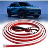 EuAcesry Striscia LED Auto Esterno, 150 cm Scan Start Striscia Decorativa Luminosa Flessibile per Cofano, 12V Luce di Marcia Diurna per Cofano Auto Impermeabile per SUV, Camion