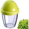 Westmark Shaker/Shaker con inserto rimovibile, Capacità: 0,25 l, Altezza: 12,8 cm, Plastica, Senza BPA, Mix-Ei, Colore: Trasparente/Verde, 3089227A