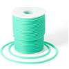Craftdady Tubo cavo da 25 m in gomma PVC avvolto intorno per filo di memoria collana braccialetto lavoro a maglia, acquamarina