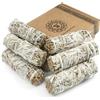 MUT22 6 Salvia Bianca Sacra da Bruciare, Erba di Purificazione e Armonia: Salvia Apiana 100% Naturale, Ideale per la Pulizia Spirituale e i Rituali Energetici