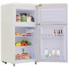 Ymkua Frigorifero Piccolo, Frigorifero Combinato 72 L (21+51), 45x46x91 cm Frigo Da Camera, Mini Frigo Bar con LED luce e Ripiani Rimovibili, Freezer Separato Doppia Porta, 120 kWh/anno (White)