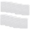 WizeFolk 10 Pezzi Sacchetti filtranti in Rete per Acquario, 11 x 7 cm Sacchetti filtranti riutilizzabili in Nylon con Cerniera in plastica, per resine Extra Sottili, Filtro a Carbone Attivo（Bianco）
