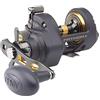 PENN Fathom II Star Drag Moltiplicatore Reel - Mulinello da pesca in acqua salata per barca, fusione a terra e pesca in kayak, oro nero, 15 | Destra