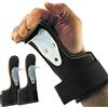 Senshi Japan Ganci in pelle per sollevamento pesi, perfetti per stacchi, squat, pulldown Lat, pull up, supporto antiscivolo per il polso con ganci di stacco per allenamenti di bodybuilding