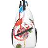 QQLADY Marsupio musicale colorato per uomo donna marsupio cintura regolabile casual marsupio per viaggi sport corsa escursionismo marsupio marsupio, Nero , Taglia unica