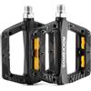 ROCKBROS Pedali MTB Flat Antiscivolo, Nero