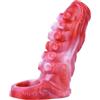 VIVACOCO Silicone Dog Knot Penis Sleeve Penis Enlarger Sleeve con Cock Ring Adulto Giocattolo Del Sesso Realistico Penis Extender Sleeve Uomini Strumento Del Sesso Monster Penis Fodera (C,12CM)