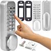 Retoo Serratura Meccanica a Combinazione 14 Tasti, Codice da 1-11 Cifre, Argento