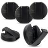 Generico Appendiabiti da parete Set da 5, Resistenza fino a 25 kg, Design Elegante, Facili da Installare, Ideali per Casa, Cucina e Ufficio (Nero)
